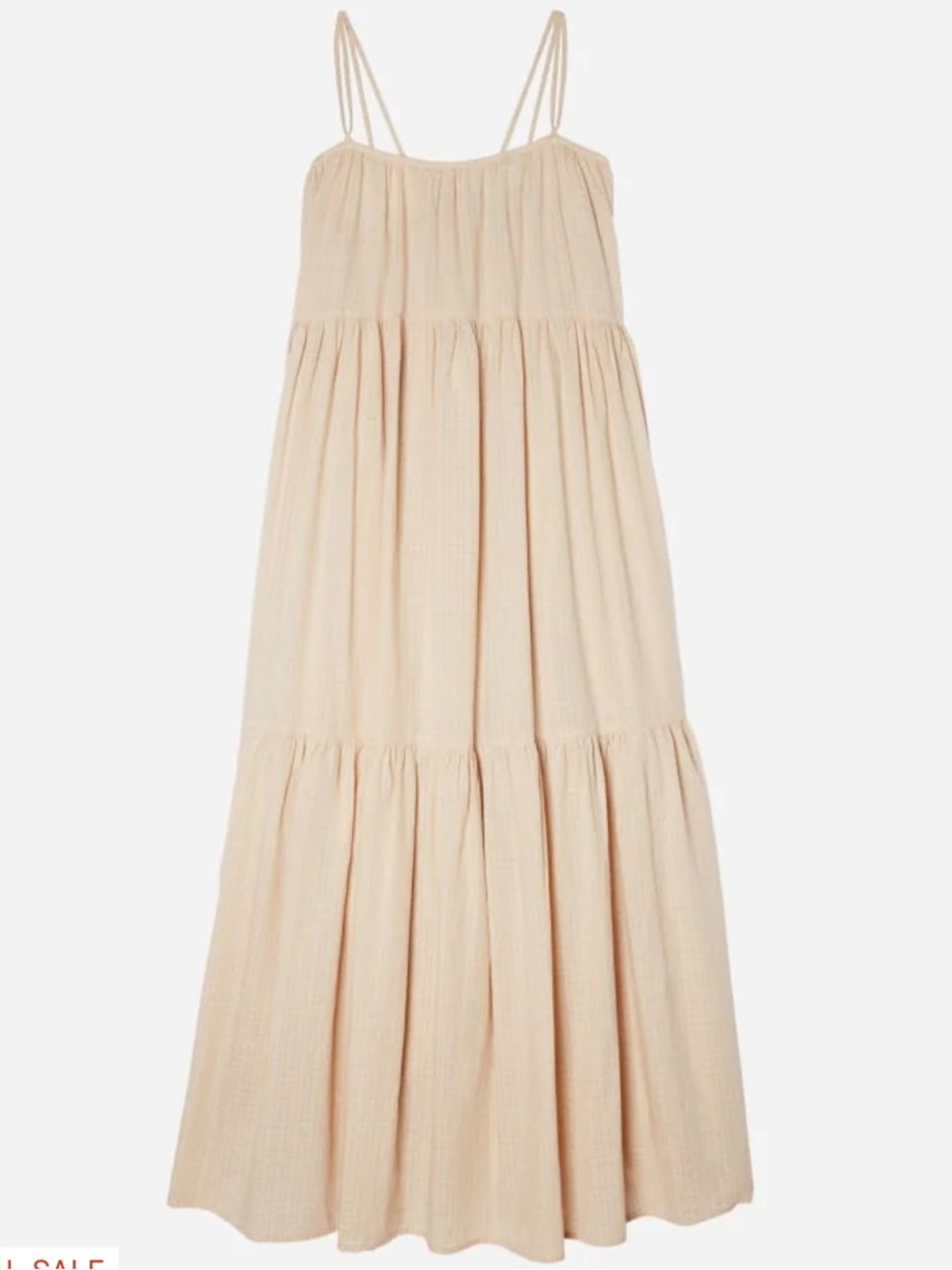 NWT Everlane The Billow Tiered Maxi Dress